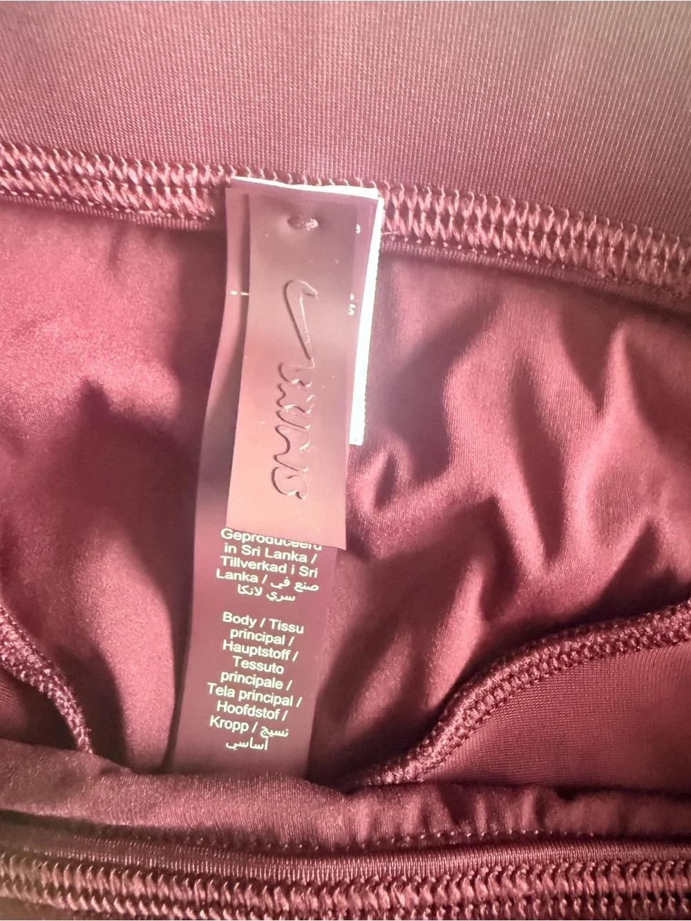 Nike Plum Pink High-Waist Athletic Leggings